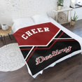 thumbnail image 2 of Cheerleader Cheer Print Personalized Blanket with Name Soft Fleece Throw Blankets for Women Men Birthday Wedding Gift 60X80 inch, 2 of 5