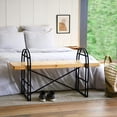 thumbnail image 2 of Main + Mesa Eitri Wood and Metal Bench, Driftwood, 2 of 8