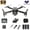 Black, variant on OEKE Drone with 4K HD Dual Camera for Adults Kids, RC Quadcopter with 3 Modular 1800mAh Batteries for 30 Mins Long Flight