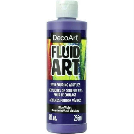 UPC: 0766218117953 | Deco Art DFA-17 Blue Violet Fluid Art Ready To Pour Acrylic Paint