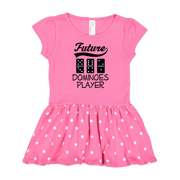 Inktastic Future Dominoes Player Game Gift Baby Girl Dress