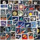 thumbnail image 1 of Paquete de pegatinas retro para viajes espaciales, 50 unidades, vintage Rocket & Planet, 1 of 2