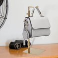 thumbnail image 4 of facefd Handbag Display Rack Shoulder Bags Purse hat Stainless Steel Stand Multi Purpose for Countertop Gold Mirror, 4 of 8