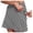 E-1601Black, variant on FAOWME Women's Skirts High Waist Striped Print Comfortable Stylish Skirt Built In Shorts For Sports Activities,Black,L
