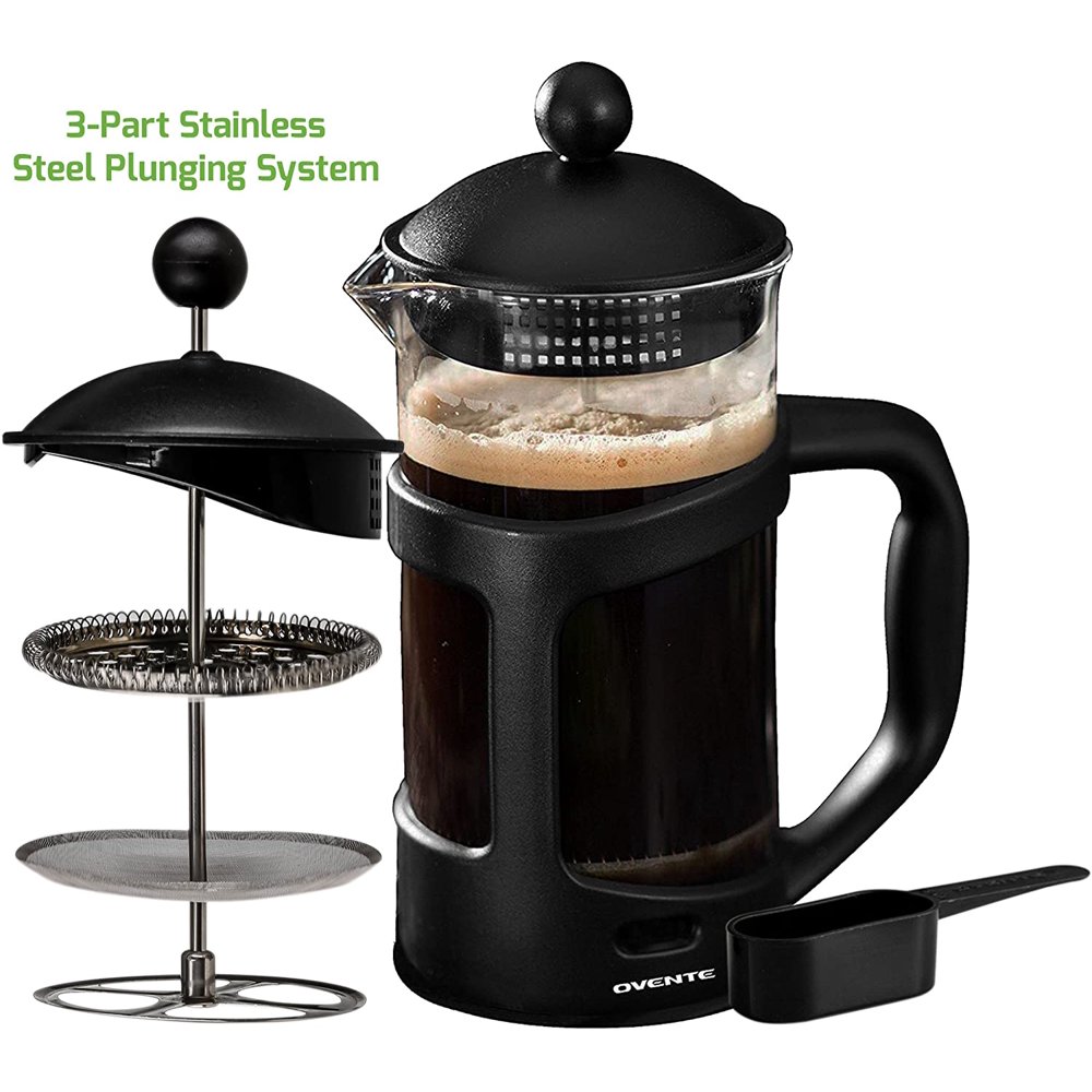 Ovente French Press Carafe Coffee 34 Ounce with Heat Resistant Glass 3