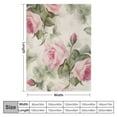 thumbnail image 4 of ONETECH  Roses Plants Retro Flowers Red Pink Pattern Blanket Throw Lightweight Blanket Super Soft Cozy Bed Warm Blanket for Living Room/Bedroom All Season,Gift,, 4 of 6