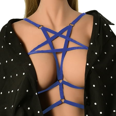 

Bra Strap Hollowed Out Five Pointed Star Harness Underwear Hand Elastic Body Dress Chain