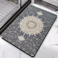 thumbnail image 2 of Gray Vintage Bathroom Runner Rug: Soft, Non-Slip, Machine-Washable Floor Mat, Ideal for Sink, Shower, Bathtub, Enhances Traditional Farmhouse Style, 20x32 in, 2 of 5