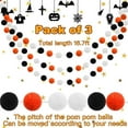 thumbnail image 2 of Decoración de Halloween Decoraciones de Halloween Paquete de 3 Guirnaldas de bolas de fieltro de otoño de Halloween Decoraciones de Acción de Gracias Decoración de la habitaci(Buy 2 Get 1 Free), 2 of 7