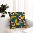 thumbnail image 6 of Honeii Banana And Avocado Print Throw Pillow, Square Decorative Pillow Forms Soft Fluffy Plump Pillow Decorative Pillow Inserts,Couch Pillows-26"x26", 6 of 7