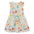 thumbnail image 5 of Girls Colorful Rainbow Animals Fruits Sundress Q731-1 Sizes 2-7, 5 of 5