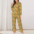 thumbnail image 2 of Uemuo Easter Pattern Womens Pajama Sets,PJ Set for Women,Pajamas for Women Logo,Long Sleeve Pajama Set for Women,Soft Long Sleeve Top With Pants-X-Large, 2 of 7