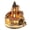 Castle Station Music Box, variant on Diy Miniature Two-Story Loft Cabin Art & Craft Kits with Glass Dust Cover, Wooden Dollhouse Model with LED Lighting, Nordic Style Dollhouse Furniture Set for Adults