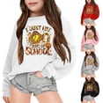 thumbnail image 3 of WOYY Toddler Girl's 100 Days Of School Sweatshirt Letter Print Crewneck Pullover, Sizes 4-5T, 3 of 3