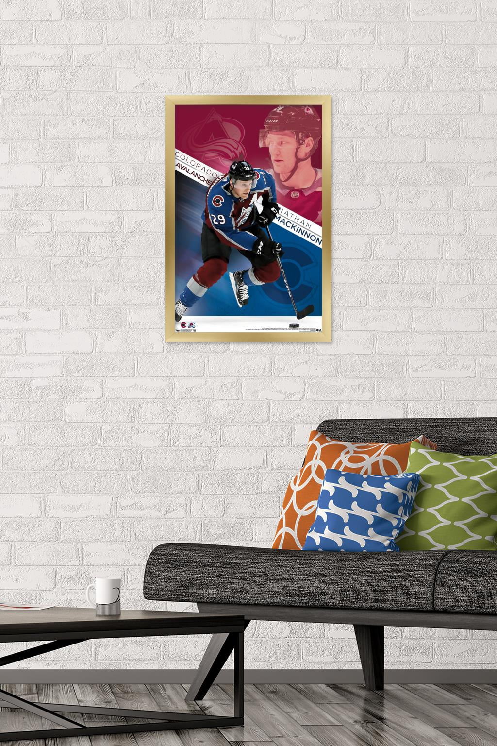 NHL Colorado Avalanche - Nathan Mackinnon Wall Poster, 14.725" x 22.375", Framed