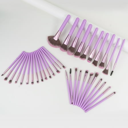Colliford Makeup Brush Set,36 Pcs Makeup Brushes Kit with Soft Bristle, Travel Makeup Brush Set for Foundation, Concealer, Blush, Nose Contour, Contouring and Eyeshadow(Purple)