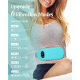 thumbnail image 4 of TeSabMi Cordless Heating Pad for Period Cramps, 6 Heat Setting, 6 Massage Modes, Gifts for Women Her Birthday Christmas Light Blue, 4 of 8