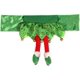 thumbnail image 4 of Fundas para sillas navideñas con diseño de Papá Noel y patas de elfo, fundas para respaldo de sillas de comedor navideñas, juego de 3, 4 of 4