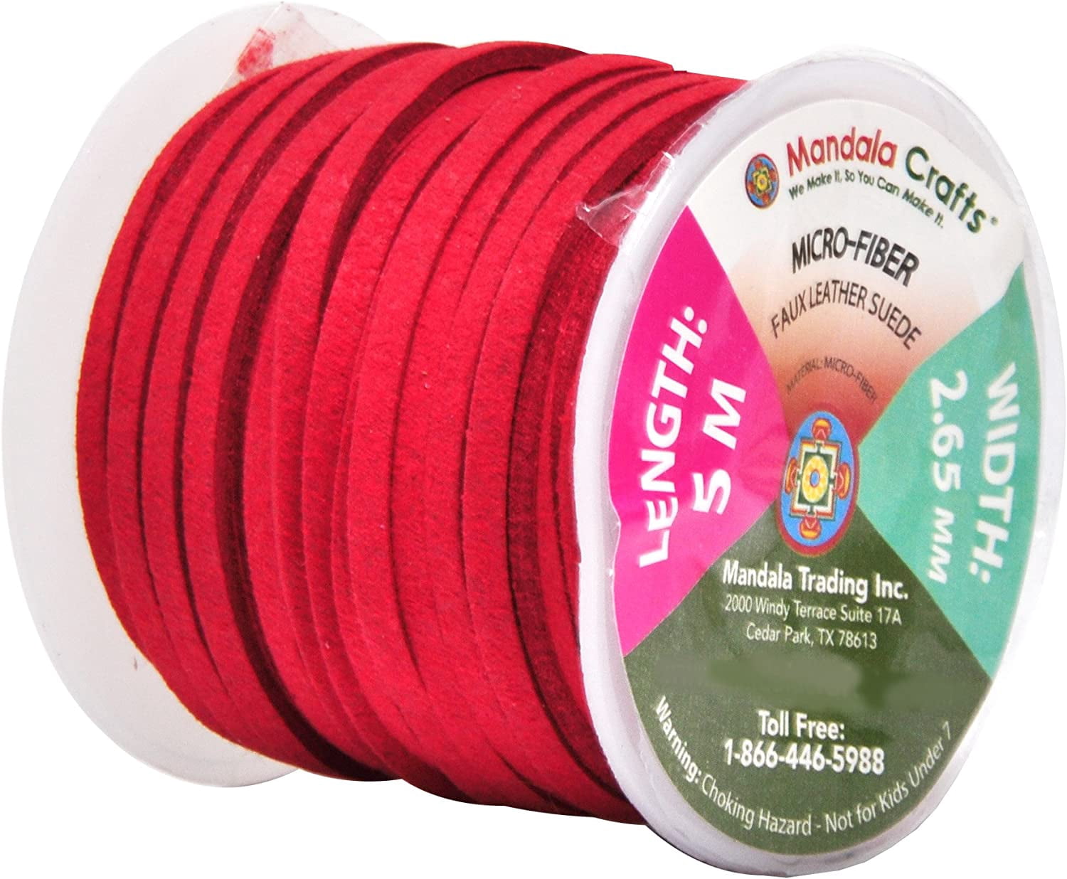 Mandala Crafts 138 Yards 2.65mm 25 Assorted Faux Suede Cord - Flat Vegan Leather Cord for Jewelry Making Beading - Leather String Cord Leather Lace for Necklace Bracelet 25 Assorted Color 2.65mm 138 Yards