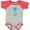 Heather and Red, variant on Inktastic Blue and Green Pineapple Boys or Girls Baby Bodysuit