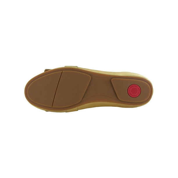 Fitflop Womens Allegro/Frankie Fringe Ballet Flat Shoes, Gold, US