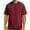 Wine, variant on Mens Shirts Short-Sleeved Solid Color Round Neck T-shirt Brown S T-shirts for Men
