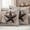 Grey Brown, variant on Texas Star Vintage Outdoor Waterproof Pillow Covers, Red Retro Berry Wooden Decorative Square Throw Pillowcase Sofa Cushion Sham for Patio/Couch/Chair, 16"x16" 2 Pack