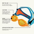 thumbnail image 4 of Gafas de natación FINIS DragonFly para niños de 3 a 8 años con protección UV, 4 of 7