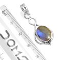 thumbnail image 2 of 925 Sterling Silver Pendant Natural Labradorite Handmade Jewelry, 2 of 4
