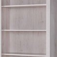 thumbnail image 3 of 70 Inch Curved Top Wooden Bookcase with 5 Shelves, White- Saltoro Sherpi, 3 of 5
