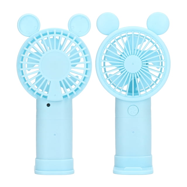 Ventilador Portátil De Mano Con Batería USB, Unidad Dual, 1200mAh, Miniventilador Eléctrico Pequeño Para Viajes En Interiores Y Exteriores