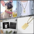 thumbnail image 5 of 10pcs 304 Stainless Steel 35mm Long Rectangle Stamping Blank Tags 10pcs Golden Smooth Dangle Blanks Metal Flat Charms with Pinch for Bracelet Necklace DIY Jewelry Making Golden, 5 of 5