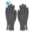 thumbnail image 2 of Deago 2 Pairs Women's Winter Warm Touch Screen Gloves Windproof Wool Fleece Lined Touchscreen Texting Mittens for Women (Gray), 2 of 6