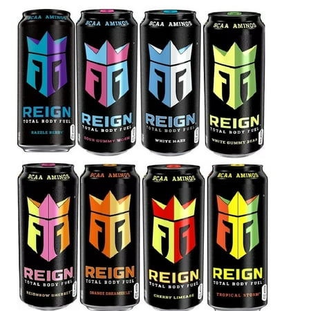 REIGN Total Body Fuel - Ultimate Variety Pack - 16 Fl Oz (Pack of 16)
