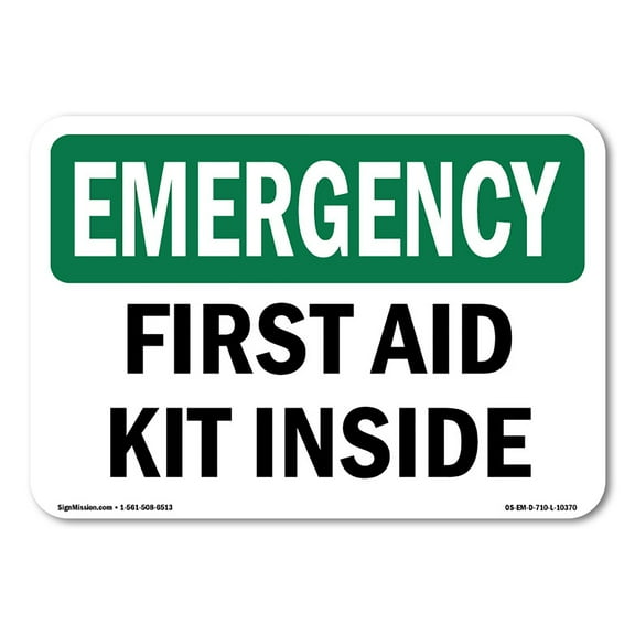 SignMission OS-EM-A-1014-V-10545 10 x 14 in. OSHA Emergency Sign - Station Shutdown