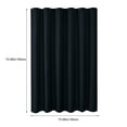 thumbnail image 3 of Teal Fabric Shower Curtain For Bathroom Weave Heavy Duty Cloth Hotel Luxury Weighted Polyester Bath Curtain Set With 12 Plastic Hooks Home Decor Christmas Gifts Of The Day, 3 of 9