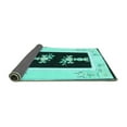 thumbnail image 2 of Ahgly Company Indoor Rectangle Oriental Turquoise Blue Asian Inspired Area Rugs, 2' x 5', 2 of 4