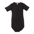 thumbnail image 2 of Bella Canvas Baby Jersey One Piece, 3-6, Black, 2 of 2