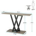thumbnail image 2 of Tribesigns Console Table, Industrial Hallway Table for Entryway, 43 Inch Entryway Tables Narrow Sofa Table for Living Room, Stable Metal Frame & Easy Assemble,Grey, 2 of 8