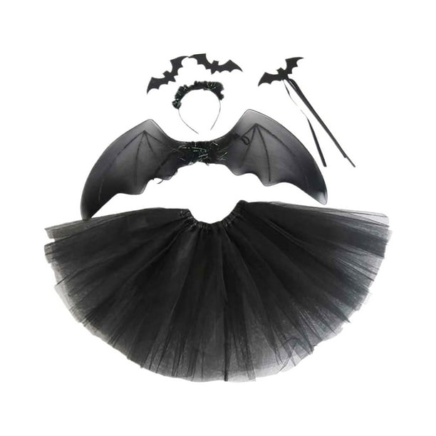 Conjunto de Disfraces de murciélago de Halloween Yuyangstore diadema falda tutú