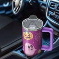 thumbnail image 5 of 30oz Halloween Tumbler with Handle, Ghost Moon Pumpkin | Print | Halloween Gifts for Girls & Boys | with Lids and Straws | Stainless Steel Insulated | Travel Coffee Mug, 5 of 5