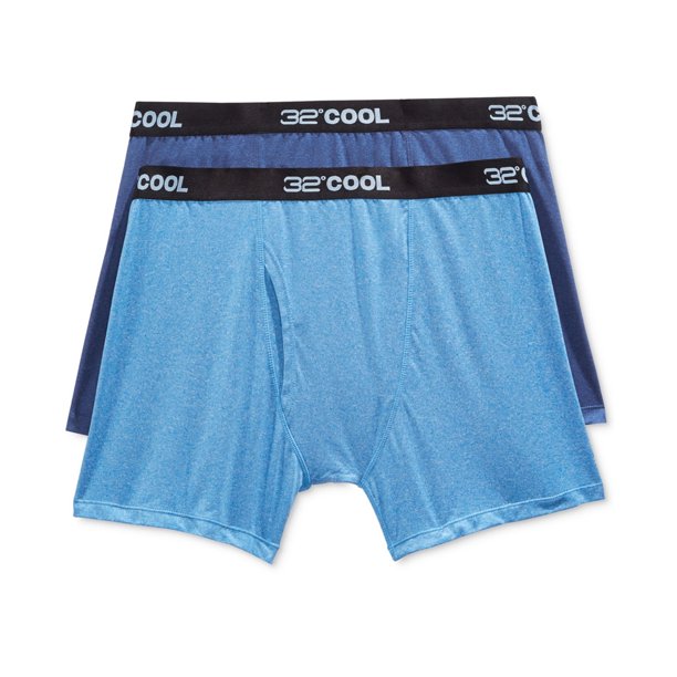 Calzoncillos tipo bóxer resistentes a la intemperie para hombre, paquete de 2, azul, extragrande Weatherproof boxeadores