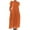 Orange, variant on Pejock Summer Dresses for Women 2023 Solid Causal Rounk Neck Short Sleeve Vacation Pockets Dress Wine XXL (US Size:12)