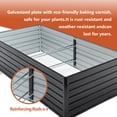 thumbnail image 4 of Fehomix 2-Pack 8x4x2 FT Metal Raised Garden Beds, Galvanized Steel Planter Boxes with 4 Reinforcement Bars & Rust-Proof Color Coating, for Vegetables, Flowers, Herbs, Outdoor., 4 of 6