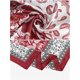 thumbnail image 4 of INSPIRAR CHIC Mujeres Pañuelo de Satén Cuadrado 35" Gran Pañuelo de Seda con Diseño Paisley para el Cabello, Envoltura para Dormir, Bandanas 90x90cm/35.4x35.4" Rojo Blanco, 4 of 6