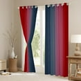 thumbnail image 3 of Erosebridal Dark Blue and Red Curtains for Bedroom,Rainbow Ombre Blackout Curtains Aesthetic Living Room Decor,Gradient Colorful Curtains & Drapes Abstract Window Curtain, 3 of 6