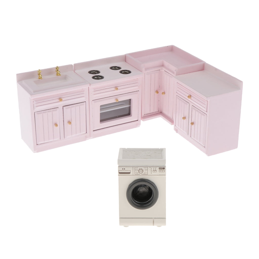 Dollhouse Miniature Kitchen Laundry Furniture Appliance Washing Machine 1/12 