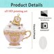 thumbnail image 2 of CaiYueKe Romantic Heart Teacup Acrylic Ornament Decorative Gift for Couples Valentine's Day Anniversary Wedding Home Decor Kitchen Desk Tabletop Decoration Love Present Souvenir Collectible, 2 of 9