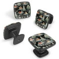 thumbnail image 2 of 4 Pcs Cabinet Handle Drawer Pulls Merry Chrismas Knobs with Screws Square Furniture Office Cabinet Knob Decoration, 2 of 7