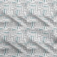 thumbnail image 1 of oneOone Georgette Viscose Teal Green Fabric Text Sewing Craft Projects Fabric Prints By Yard 42 Inch Wide, 1 of 5